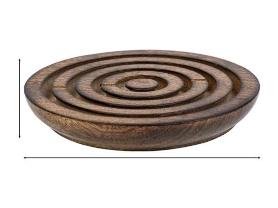 Vente Unique Jeu De Casse-tête Rond En Bois Marron D15x5h