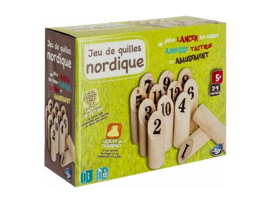 vente unique Jeu de Quilles en Bois "Nordique" 21cm Naturel