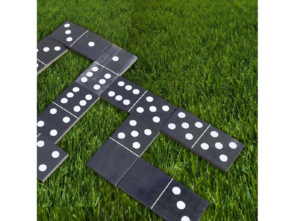 Vente Unique Jeu Extérieur 28 Dominos Géants En Plastique