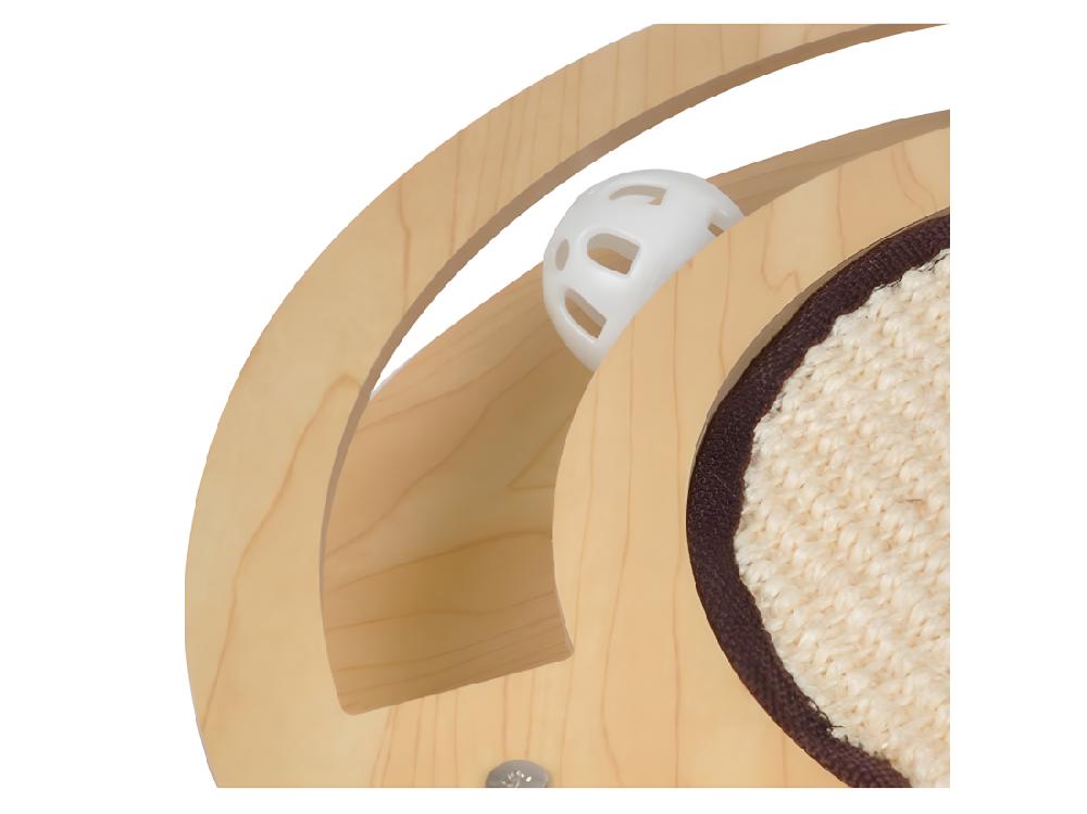 Vente Unique Jeu Interactif Pour Chat "Griffoir & Tunnel" 33cm Naturel