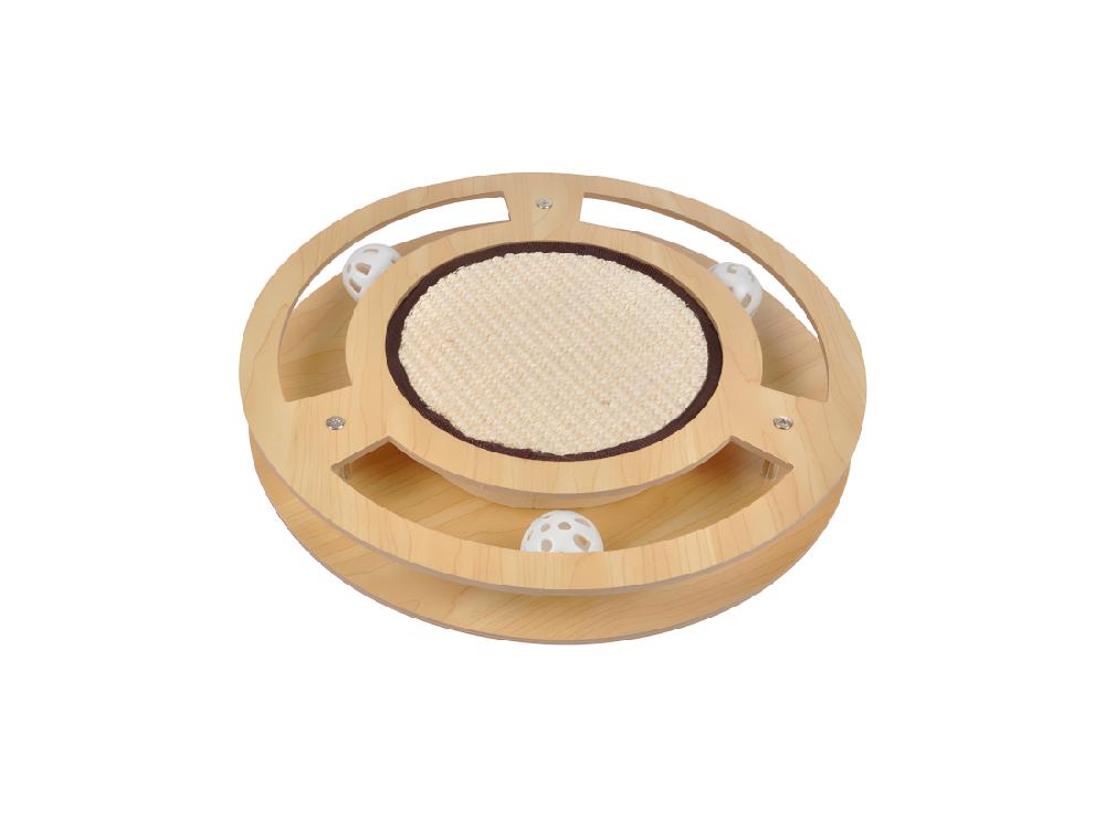 vente unique Jeu Interactif pour Chat "Griffoir & Tunnel" 33cm Naturel