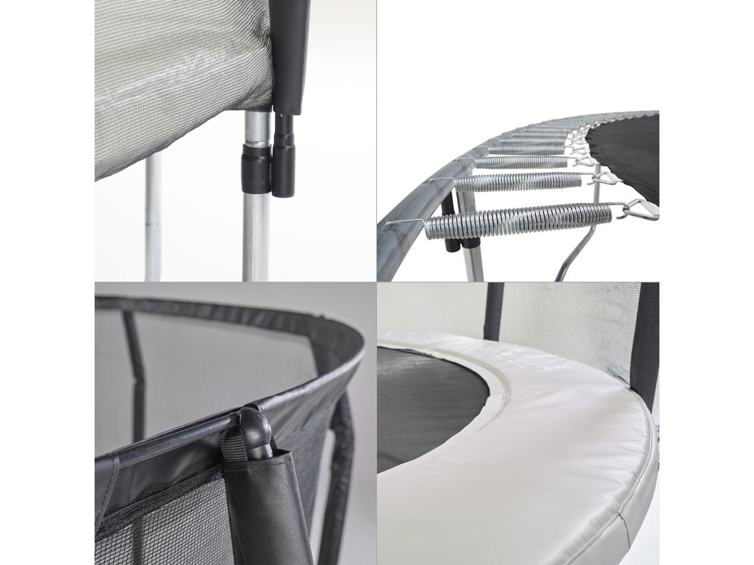 Vente Unique Kangui - Trampoline De Jardin Rond Ø426cm Avec Filet De Sécurité + échelle - Fabrication Européenne - Famili 430