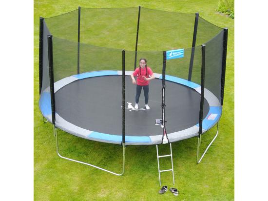 Vente Unique Kangui - Trampoline Rond Ø300cm Avec Filet échelle Bâche Et Kit D'ancrage - RALLI 300
