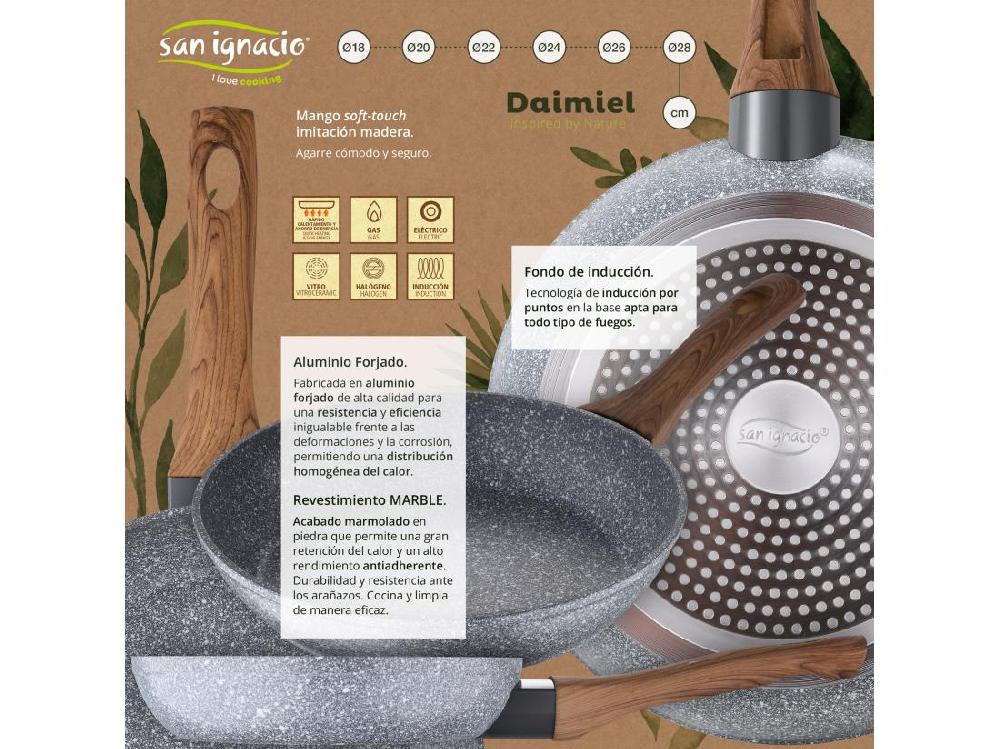 Vente Unique Kenia Batterie De Cuisine 7 Pcs 3 Poêles à Frire Et Gril S. Ignacio Daimiel