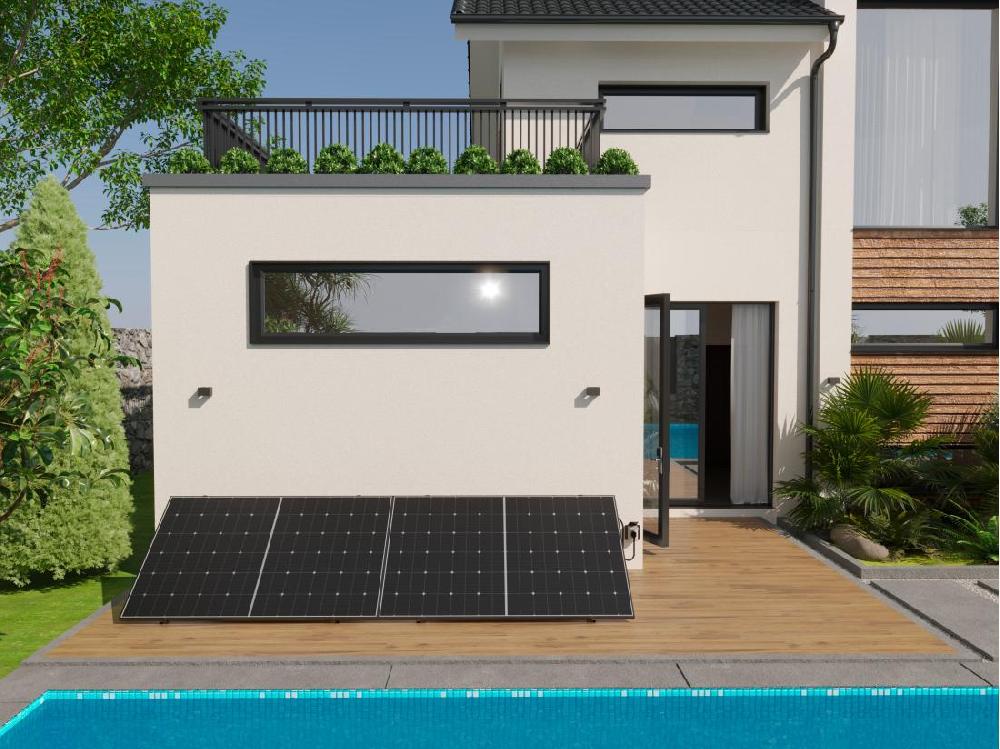 Vente Unique Kit 2 Panneaux Solaires Plug And Play - 850 W - LUMINOSER