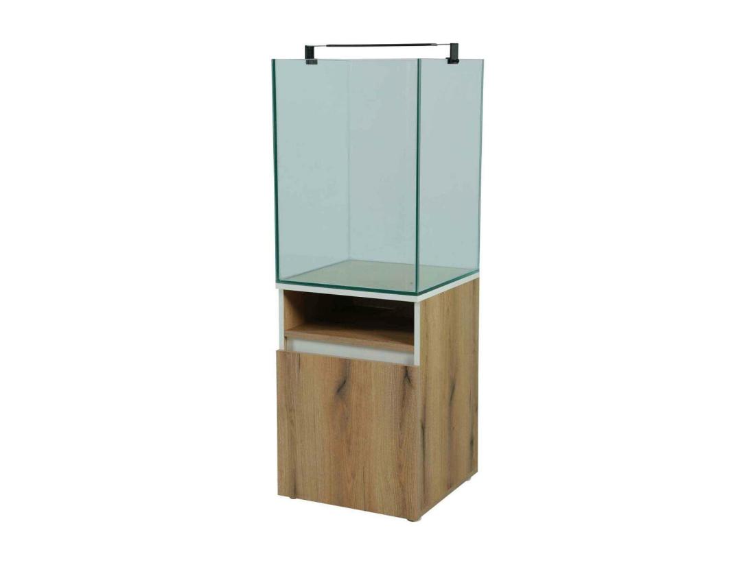 Vente Unique Kit Aquarium Colonne Avec Filtre Et éclairage Led 175 Litres