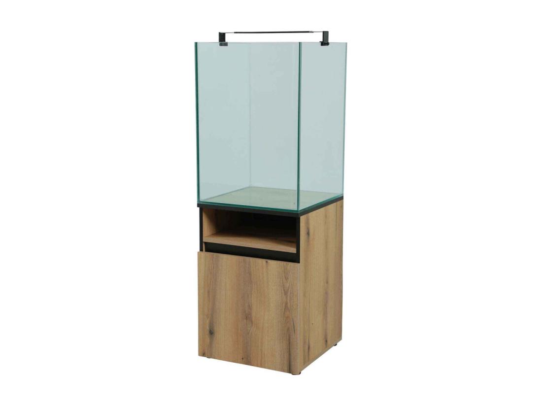 Vente Unique Kit Aquarium Colonne Avec Filtre Et éclairage Led 175 Litres