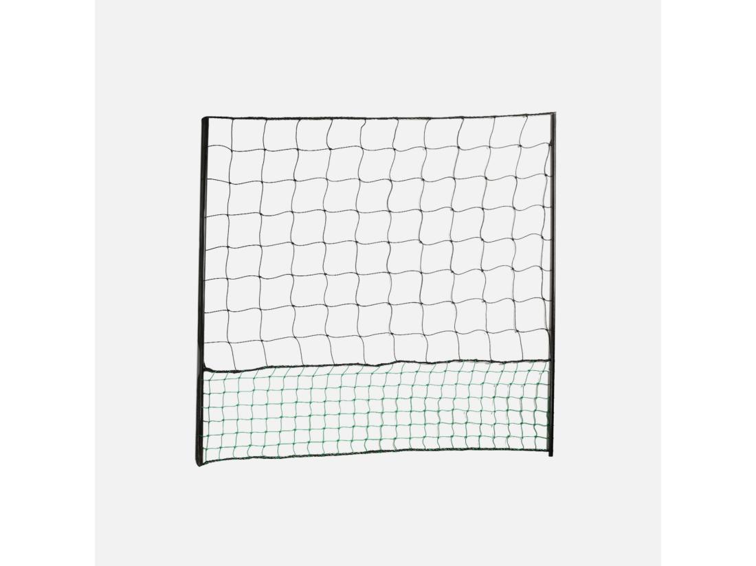 Vente Unique Kit Filet Clôtures Pour Poules 24m Avec 8 Piquets Double Pointes. Modulable. Porte D'accès. Sardines Incluses