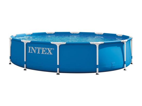 Vente Unique Kit Piscine Ronde "Tubulaire" 366x76cm Bleu