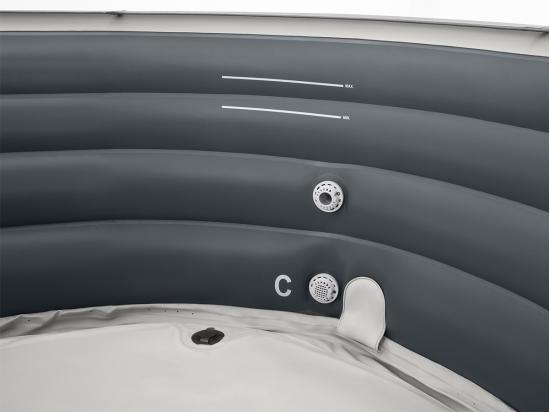 Vente Unique Kit Spa Gonflable Intex PureSpa Access Rond Bulles 4 Places + 6 Filtres + Porte-verre