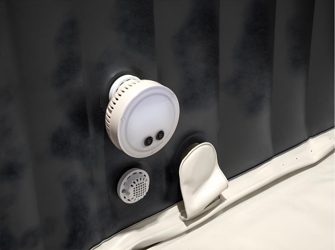 Vente Unique Kit Spa Gonflable Intex PureSpa Ardoise Carré Bulles 6 Places + Kit D'entretien + Porte-verre