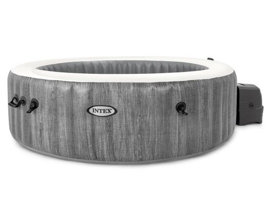 Vente Unique Kit Spa Gonflable Intex PureSpa Baltik Rond Bulles 6 Places + 6 Filtres + Porte-verre