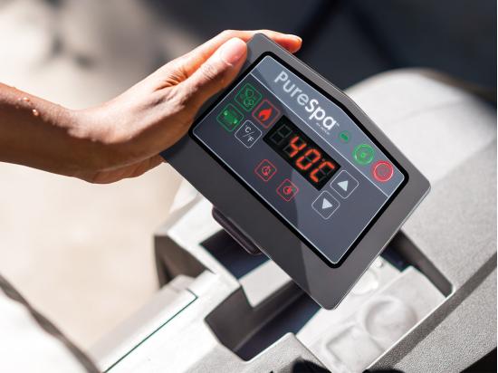 Vente Unique Kit Spa Gonflable Intex PureSpa Baltik Rond Bulles 6 Places + 6 Filtres + Porte-verre