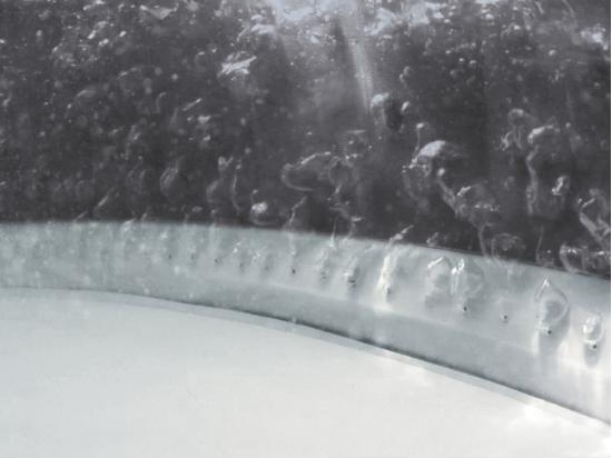 Vente Unique Kit Spa Gonflable Intex PureSpa Baltik Rond Bulles 4 Places + Porte-verre