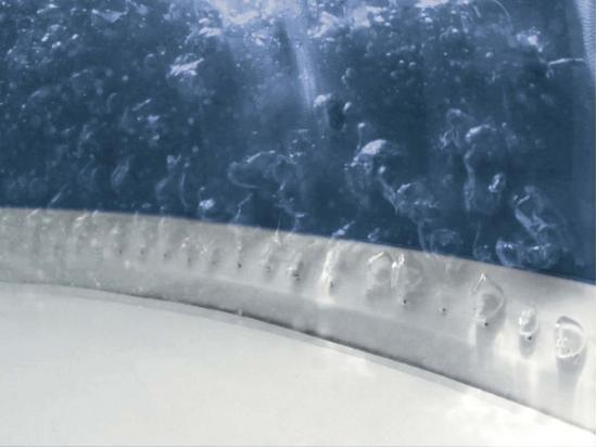 Vente Unique Kit Spa Gonflable Intex PureSpa Blue Navy Rond Bulles 6 Places + 6 Filtres + Porte-verre