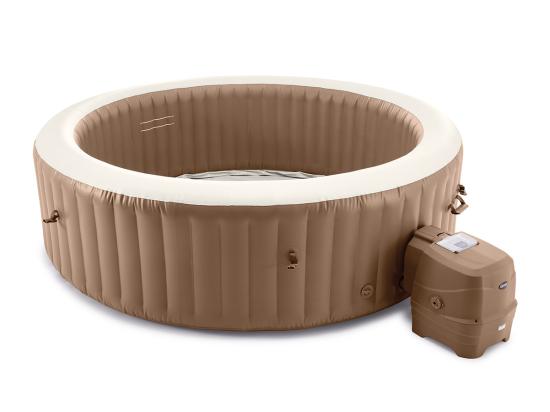 Vente Unique Kit Spa Gonflable Intex PureSpa Sahara Rond Bulles 8 Places + Kit D'entretien