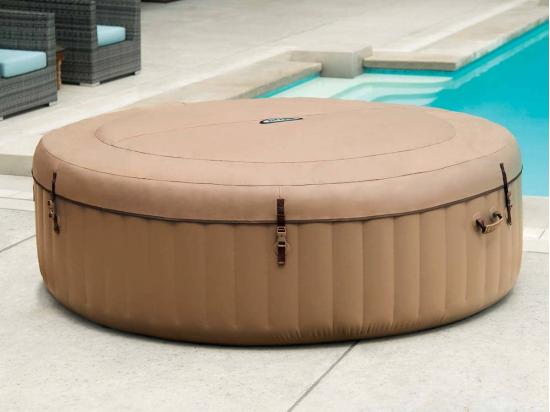 Vente Unique Kit Spa Gonflable Intex PureSpa Sahara Rond Bulles 6 Places + 6 Filtres + Kit D'entretien