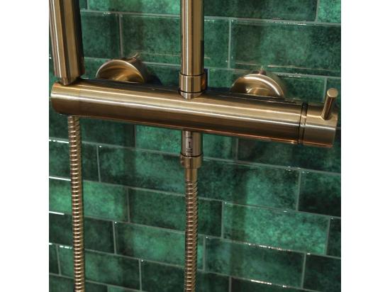 Vente Unique Kiwo Colonne De Douche Mécanique Or - Essebagno