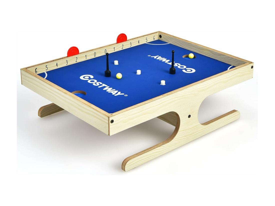 Vente Unique Klask Jeu De Société Magnétique Pour 2 Joueurs Mini Baby-foot Avec 2 Boules 45 X 33 5 X 14 Cm