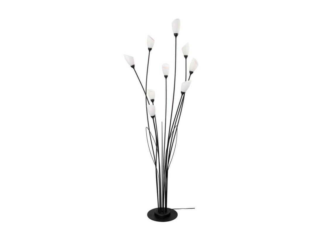 vente unique Lampadaire Flower Noir 60x60x161 cm EPIKASA