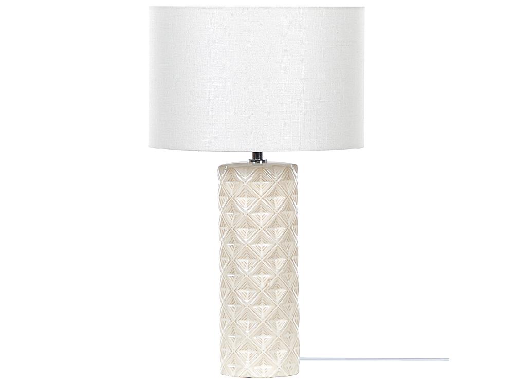 vente unique Lampe à poser BALONNE Céramique Beige clair