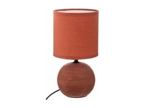 Vente Unique Lampe à Poser Céramique "Boule" 25cm Terracotta