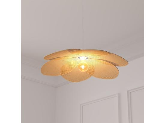 Vente Unique Lampe Suspension Pétales En Bambou "Rym" 62cm Naturel