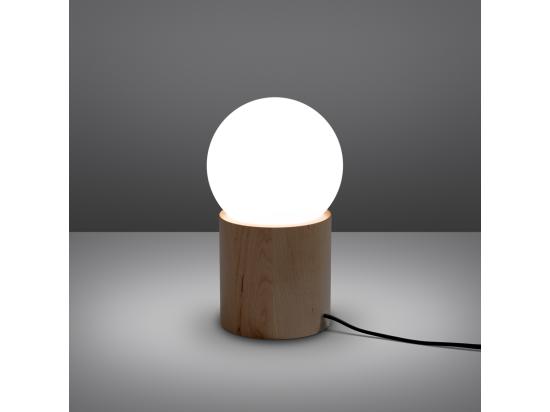 Vente Unique Lampes De Bureau Boomo Moderne En Bois - 1 Sources Lumineuses - L.12 X H.21 Cm - Bois Naturel