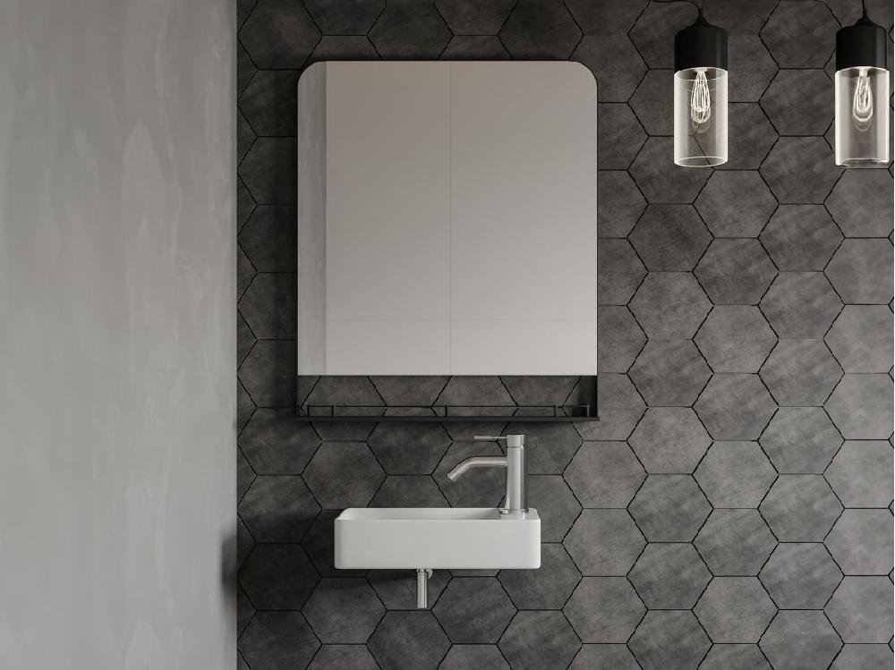 vente unique Lave-main suspendu en céramique blanche - L38 x H10 x P22 cm - ERAVAL II