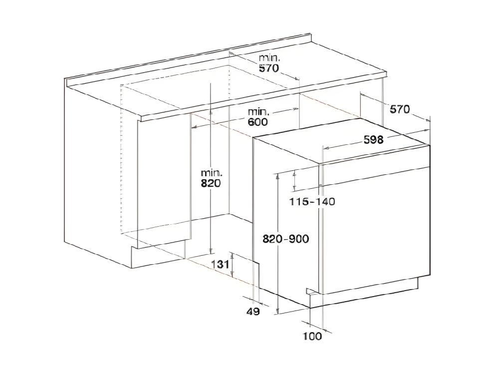 vente unique Lave-vaisselle encastrable WHIRLPOOL 14 Couverts 59cm E 1034822