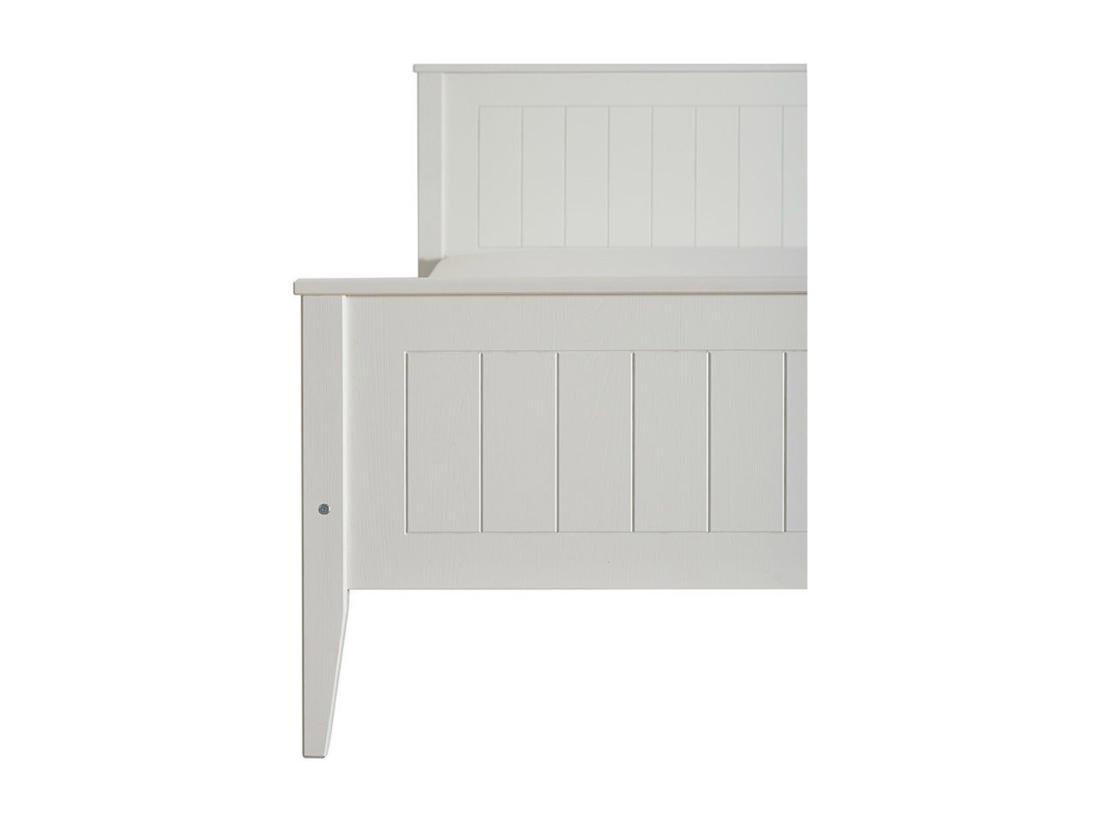 Vente Unique Lit 160x200 En Bois Siena Couleur Blanche