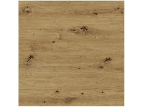 Vente Unique Lit Adulte 160x200 Coloris Chêne Clair Et Noir Collection FOX - Sommier Non Inclus