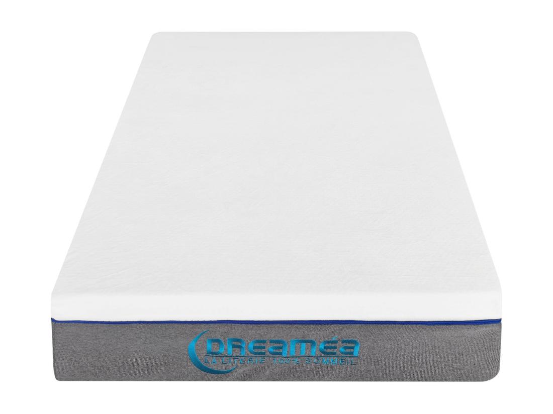 Vente Unique Lit électrique De Relaxation Tout Plots + Matelas Mémoire De Forme - 2 X 80 X 200 Cm - Blanc - HESIODE III De DREAMEA