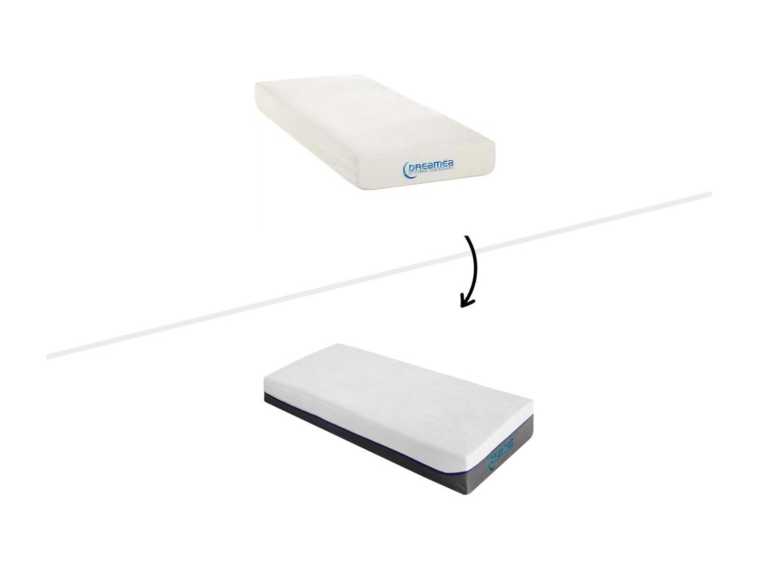 Vente Unique Lit électrique De Relaxation Tout Plots + Matelas Mémoire De Forme - 2 X 80 X 200 Cm - Noir - HESIODE III De DREAMEA