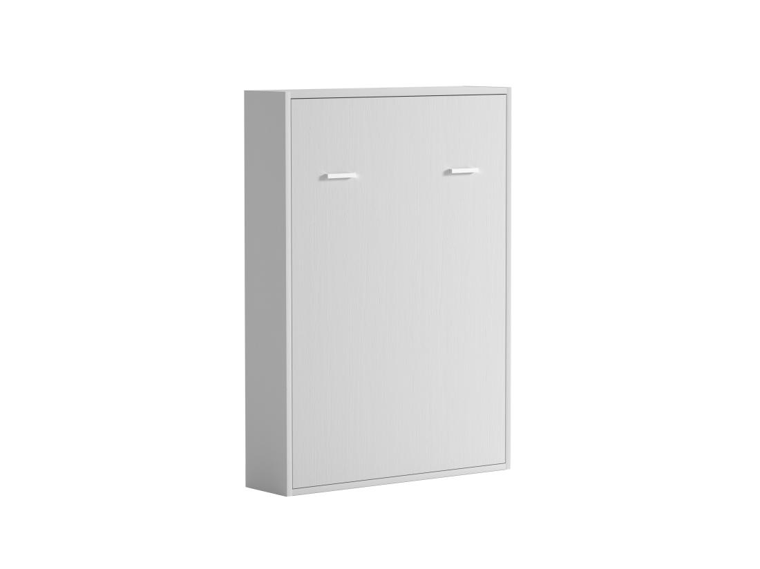 Vente Unique Lit Escamotable 140 X 200 Cm - Ouverture Verticale Manuelle - Blanc - MALINA II