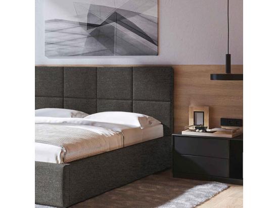 Vente Unique Lit Mesonica Bufo Carrés Anthracite 180x200