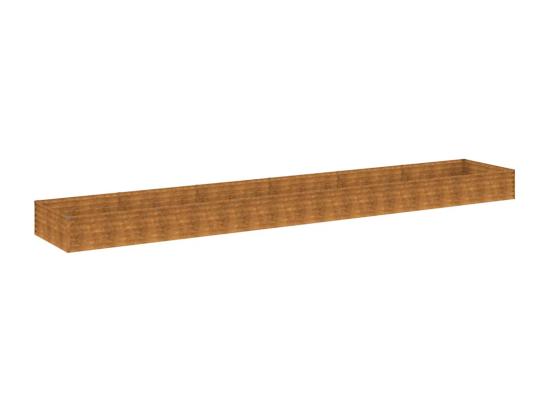 Vente Unique Lit Surélevé De Jardin 579 X 100 X 36 Cm Acier Corten