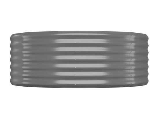Vente Unique Lit Surélevé De Jardin Acier Enduit De Poudre 322x100x36cm Gris