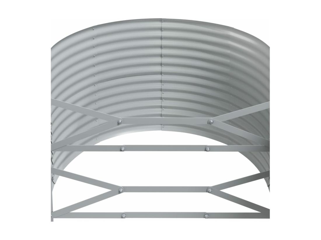 Vente Unique Lit Surélevé De Jardin Acier Enduit De Poudre Anthracite