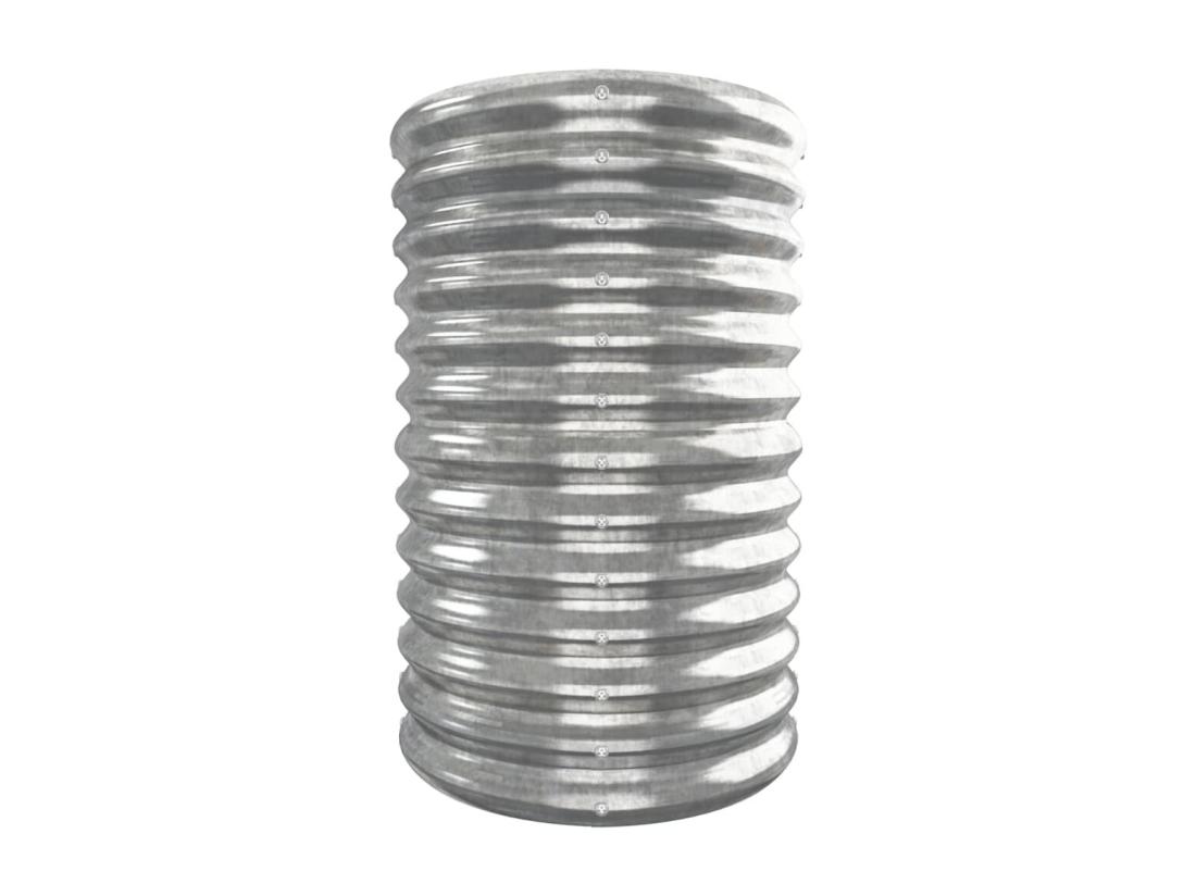 Vente Unique Lit Surélevé De Jardin Acier Enduit De Poudre Argenté