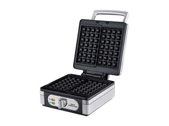 vente unique LITTLE BALANCE 8384 Speed Gaufres 1400 Gaufrier electrique Veritables gaufres belges rectangulaires epaisses 1400 W Silver