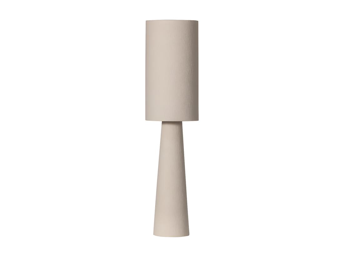 Vente Unique Loft - Lampadaire En Tissu Bouclette H90cm - Beige