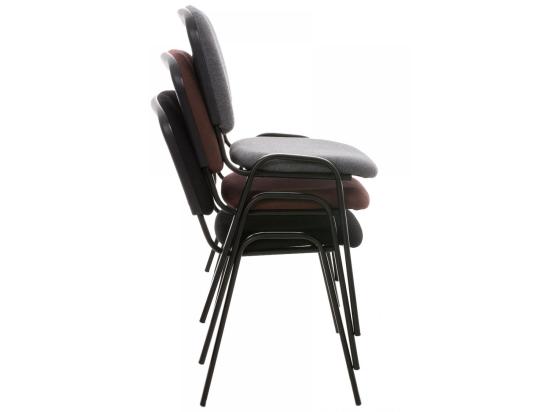 Vente Unique Lot De 12 Chaise De Conférence - Tissu & Métal - Noir - Ken