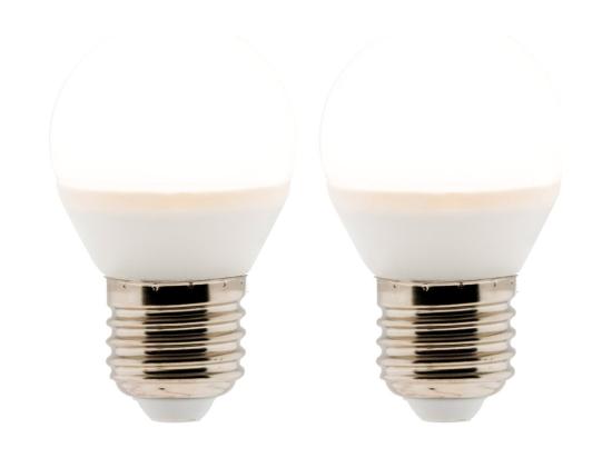 Vente Unique Lot De 2 Ampoules LED Sphérique 5 2W E27 470lm 2700K - Blanc Chaud - Zenitech