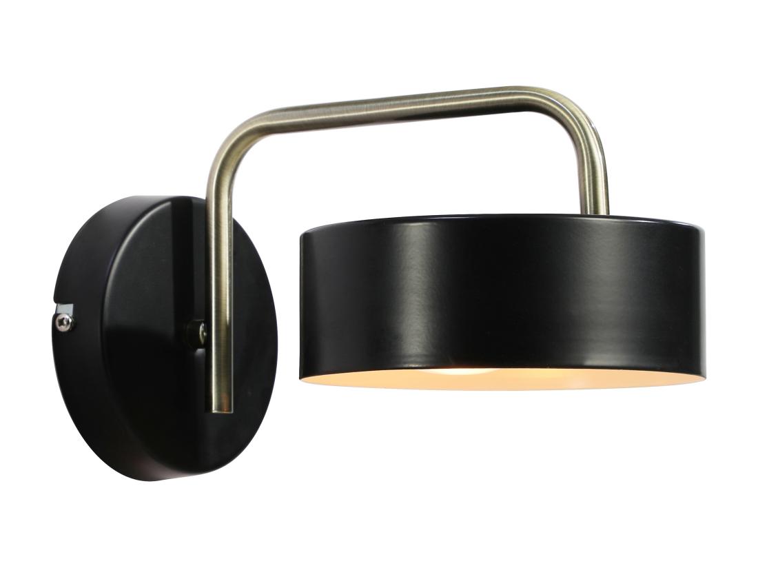 Vente Unique Lot De 2 Appliques Murales Style Vintage En Métal - L.24 X H. 14.5 Cm - Noir Et Or - OTILIE