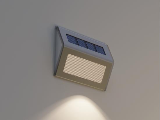 Vente Unique Lot De 2 Appliques Solaires En Acier Inoxydable 20 Lumens - L. 10 X H. 8.2 Cm SKAGEN