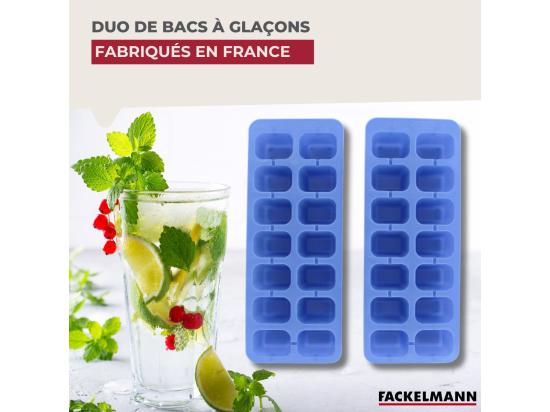 Vente Unique Lot De 2 Bac à Glaçons 14 Glaçons Fackelmann Bar Concept