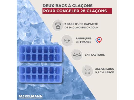 Vente Unique Lot De 2 Bac à Glaçons 14 Glaçons Fackelmann Bar Concept