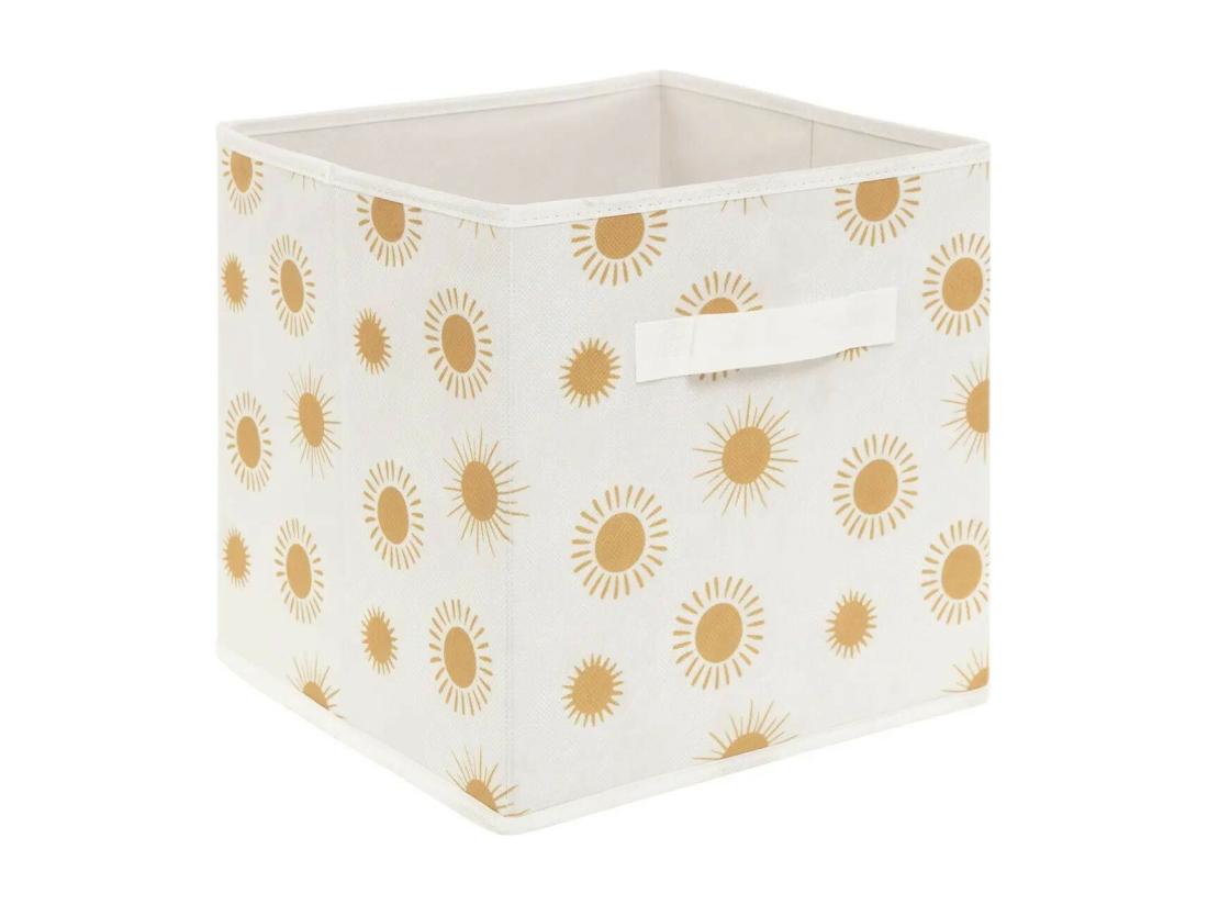 vente unique Lot de 2 Boîtes de Rangement "Soleil" 29cm Ocre