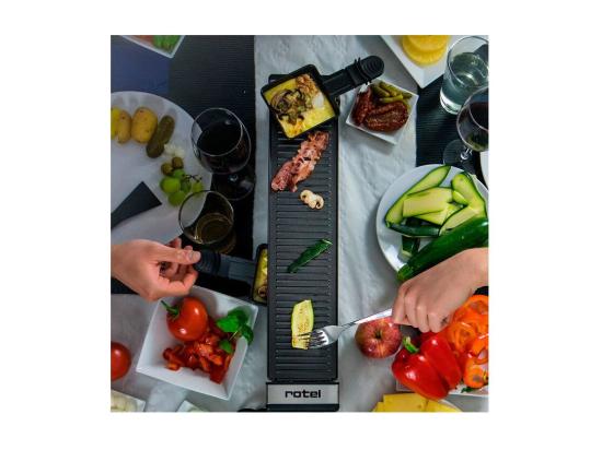 Vente Unique Lot De 2 Machines à Raclette Connectables Par Câbles Pour 8 Personnes Au Total Rotel